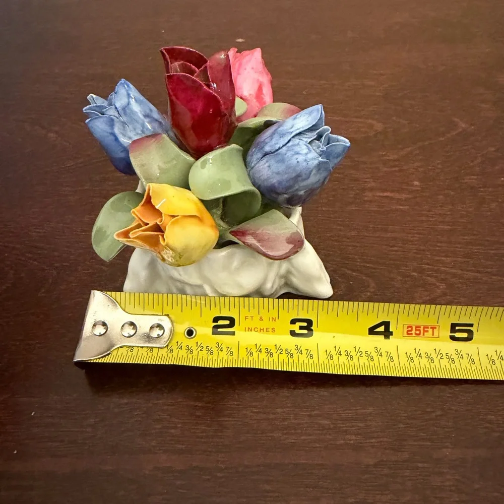 Vintage Aynsley England “May Tulip” Hand Molded Painted Bone China Figurine #876